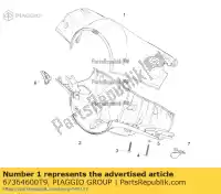 67364600T9, Piaggio Group, lenkerdeckel voor     , Nieuw