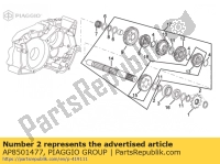 AP8501477, Aprilia, Circlips extérieur d20, Nouveau