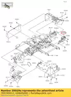 350190612, Kawasaki, 01 aba, tampa lateral, direita kawasaki  400 2017 2018 2019 2020 2021, Novo