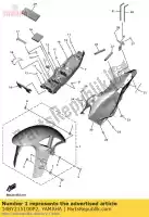 14BY215100P2, Yamaha, gruppo parafango anteriore dpbmc yamaha  600 1000 2017, Nuovo