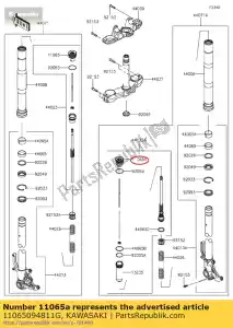 kawasaki 11065094811G 01 czapka, prawa, szara - Dół