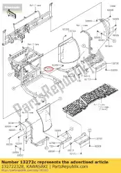 Here you can order the 01 plate from Kawasaki, with part number 132722328: