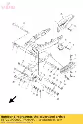 Aquí puede pedir soporte, cadena de Yamaha , con el número de pieza 5BT221990000: