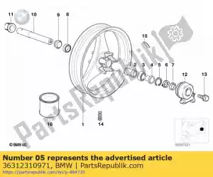 bmw 36312310971 sluitring - 52x2 - Onderkant