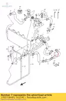 1785318H00, Suzuki, manguera, bomba de agua suzuki gsf gsx 650 1250 2007 2008 2009 2010 2011 2012 2014 2015 2016, Nuevo