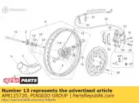 AP8125720, Piaggio Group, Front wheel spacer aprilia  pegaso 650 1997 1998 1999 2000 2001 2002 2003 2004, New