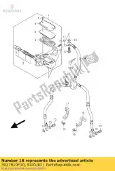 Here you can order the clamp,front bra from Suzuki, with part number 5927810F10: