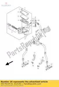 suzuki 5927810F10 pince, soutien-gorge avant - La partie au fond