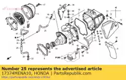 Qui puoi ordinare tubo b, sfiatatoio da Honda , con numero parte 17374MENA10: