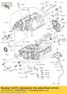 kawasaki 132710575 plate,oil shielding er650a6s - Bottom side