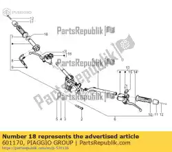 Aquí puede pedir lavadora de manillar de Piaggio Group , con el número de pieza 601170: