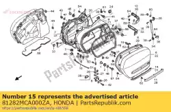 Here you can order the molding, r. Rr. Saddlebag lower *nh1z* (nh1z blackz) from Honda, with part number 81282MCA000ZA: