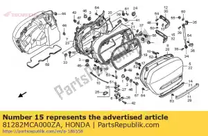 honda 81282MCA000ZA molding, r. rr. saddlebag lower *nh1z* (nh1z blackz) - Bottom side