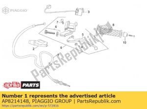 aprilia AP8214148 kupplungsseil - Unterseite