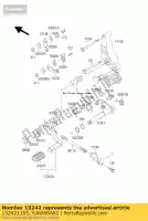 132421195, Kawasaki, cambio de palanca kawasaki gtr  a zx6r ninja f zl eliminator gpz rx zx1000 1000gtr gpz1000rx zl1000 zx 6r 1000 600 , Nuevo