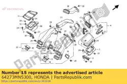 Ici, vous pouvez commander le joint, couvercle de conduit d'air auprès de Honda , avec le numéro de pièce 64273MN5300: