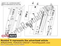 AP8203949, Piaggio Group, Anel-o aprilia derbi  atlantic leonardo rambla rs scarabeo sport city sport city cube sport city street 50 125 150 200 250 300 400 1990 1996 1997 1998 1999 2000 2001 2002 2003 2004 2005 2006 2007 2008 2009 2010 2011 2012, Novo