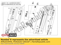 AP8203949, Aprilia, Joint torique, Nouveau