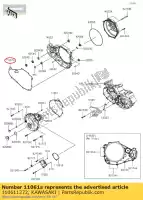 110611272, Kawasaki, 01 joint, couvercle intérieur d'embrayage kawasaki  450 2019 2020 2021, Nouveau