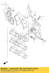 Aqui você pode pedir o conjunto de pastilhas, freio em Suzuki , com o número da peça 5930033890: