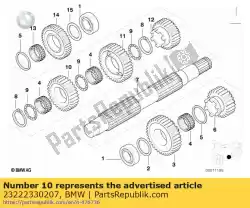 Here you can order the shift gear for 4th. Gear (to 01/2004) from BMW, with part number 23222330207: