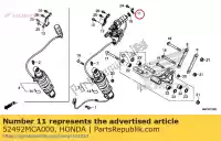 52492MCA000, Honda, resta, motore honda gl goldwing a  bagger f6 b gold wing deluxe abs 8a gl1800a gl1800 airbag tour manual gl1800da dct 1800 , Nuovo