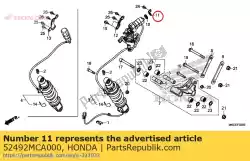 Here you can order the stay, motor from Honda, with part number 52492MCA000: