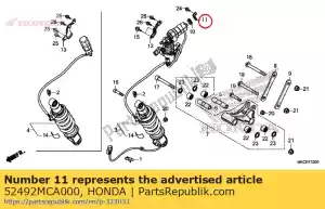 Honda 52492MCA000 stay, motor - Bottom side