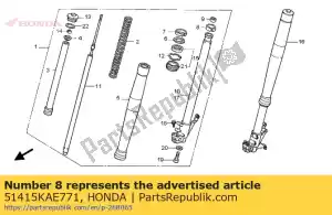 Honda 51415KAE771 bush, slider - Bottom side