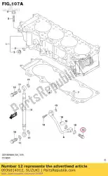 bout, 14x27 van Suzuki, met onderdeel nummer 0936014012, bestel je hier online: