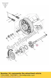Ici, vous pouvez commander le entretoise à gradins auprès de Triumph , avec le numéro de pièce T2012085: