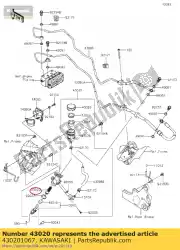 Aqui você pode pedir o freio comp. Pistão, rr zg1000-a1 em Kawasaki , com o número da peça 430201067: