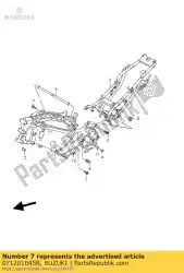 Here you can order the bolt from Suzuki, with part number 071201045B: