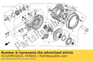 Honda 41320MCS610 copertina sub assy, ??fi - Il fondo