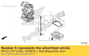 Honda 991013571280 jet, main, # 128 - Onderkant