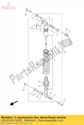 Tutaj możesz zamówić zespó? Amortyzatora od Yamaha , z numerem części 1DX222010000: