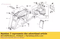 80106MCB610, Honda, seal,number plate honda xl transalp v xl650v 650 , New