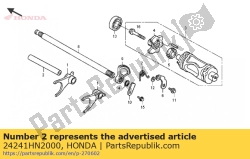 Honda 24241HN2000, Shaft, gearshift fork, OEM: Honda 24241HN2000