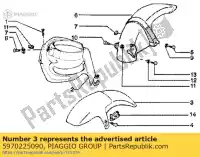 5970225090, Piaggio Group, Front mudguard     , New