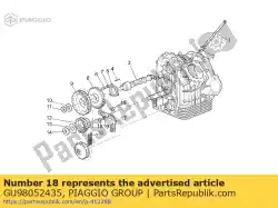 Ici, vous pouvez commander le vis hexagonale auprès de Piaggio Group , avec le numéro de pièce GU98052435: