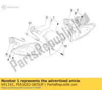 641161, Piaggio Group, achterlicht montage (bianco-wit) derbi piaggio boulevard fly vthm57200 zip 50 100 125 150 2004 2005 2006 2007 2008 2009 2010 2016, Nieuw