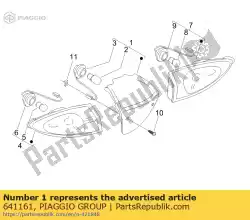 Tutaj możesz zamówić zespó? Lampy tylnej (bianco-bia? Y) od Piaggio Group , z numerem części 641161: