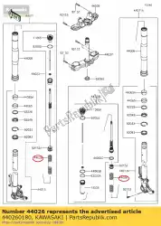 veervoorvork zr1000fef van Kawasaki, met onderdeel nummer 440260180, bestel je hier online: