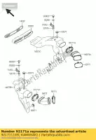 921711169, Kawasaki, braçadeira zx1200-a1 kawasaki zx 1200 2000 2001 2002 2003 2004 2005 2006, Novo