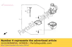 Aqui você pode pedir o junta, câmara de flutuação em Honda , com o número da peça 16163KBA850: