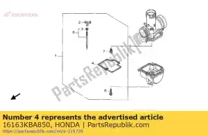 Honda 16163KBA850 junta, câmara de flutuação - Lado inferior