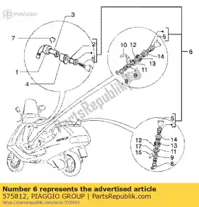 Piaggio Group 575812 cylinder set - Bottom side