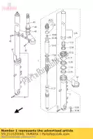 5SL231020000, Yamaha, front fork assy (l.h) yamaha yzf r 600 6, New