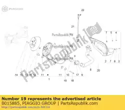 Ici, vous pouvez commander le entretoise auprès de Piaggio Group , avec le numéro de pièce B015885: