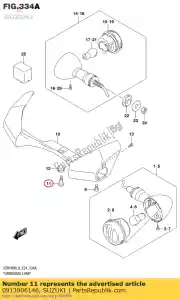 suzuki 0913906146 screw,seat - Bottom side